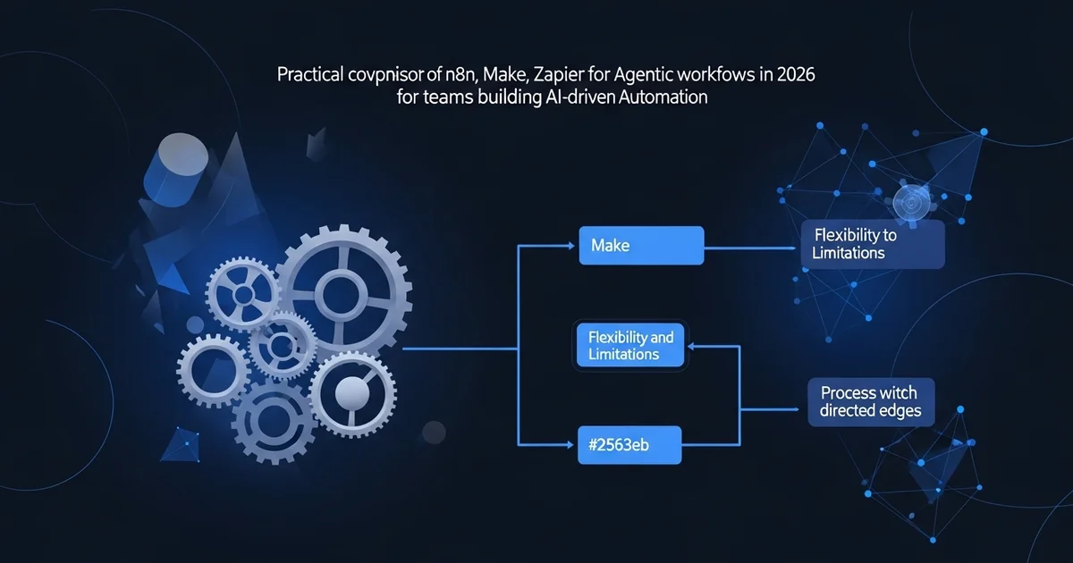 n8n vs Make vs Zapier for Agentic Workflows in 2026